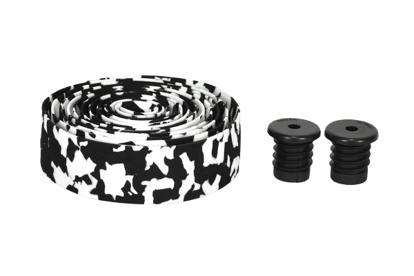 Обмотка руля шоссейная CWB-917CW-EVA, этиленвинилацетат, черно-белая